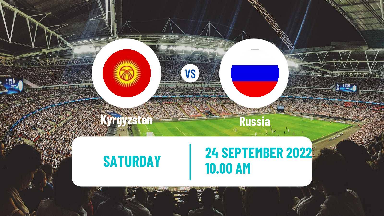 Soccer Friendly Kyrgyzstan - Russia