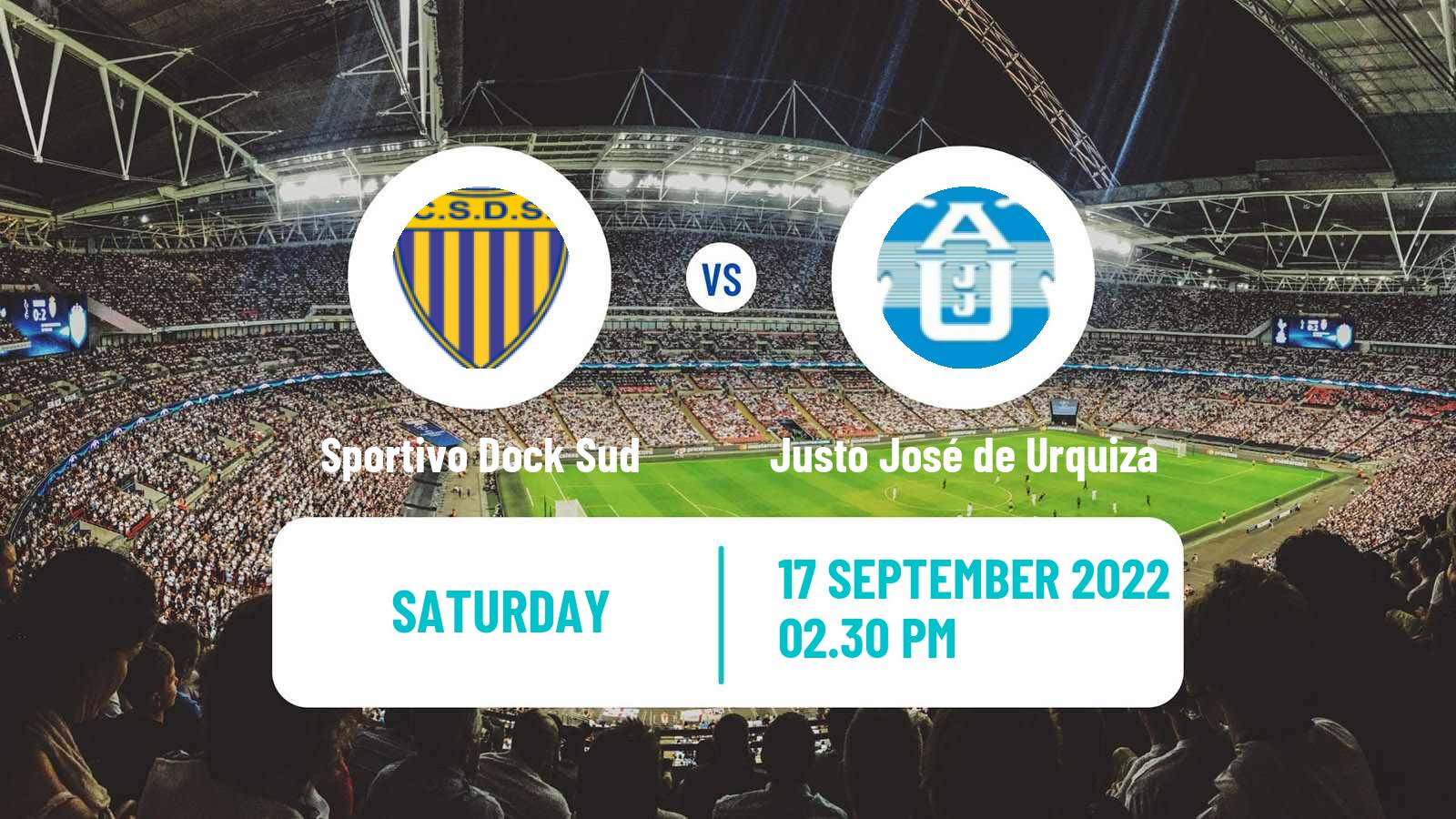 Soccer Argentinian Primera B Sportivo Dock Sud - Justo José de Urquiza