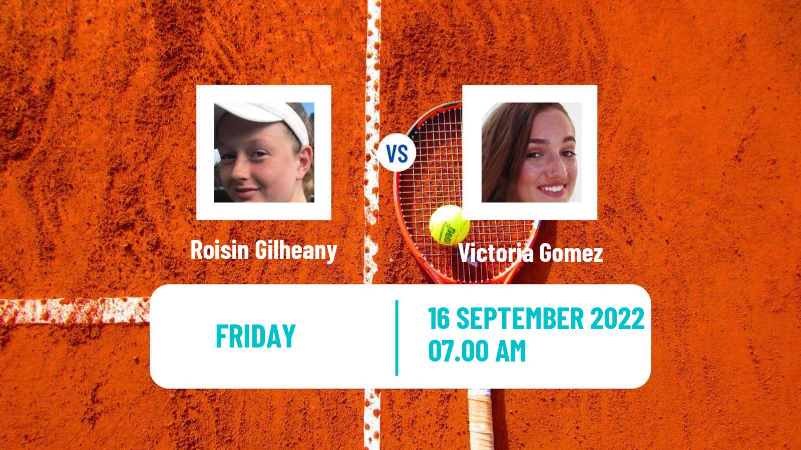 Tennis ITF Tournaments Roisin Gilheany - Victoria Gomez