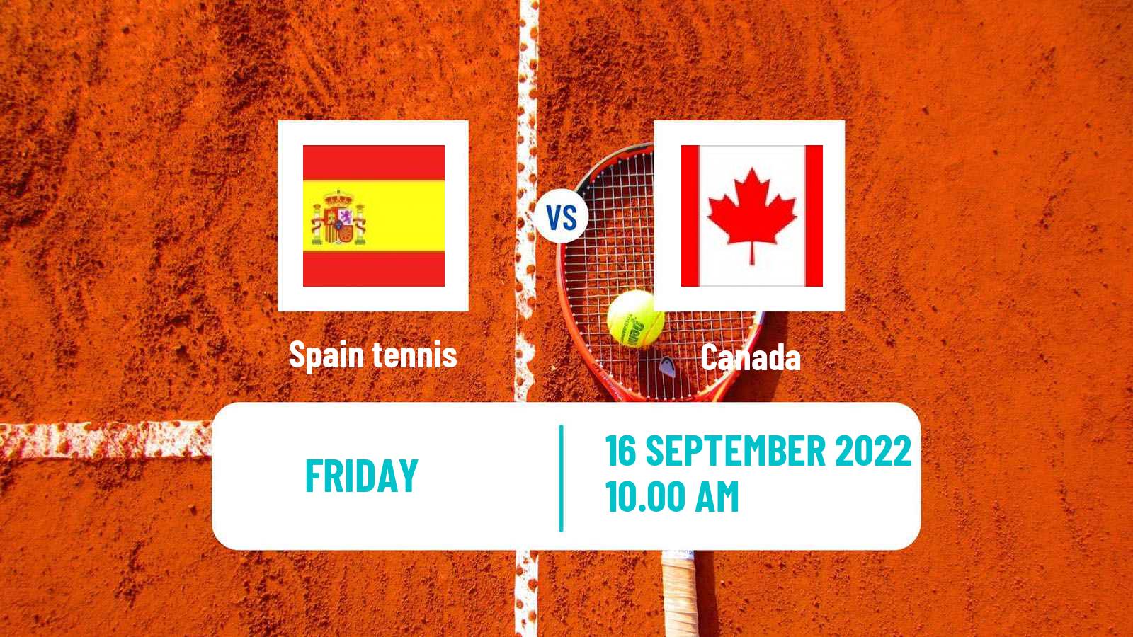 Tennis Davis Cup - World Group Teams Spain - Canada