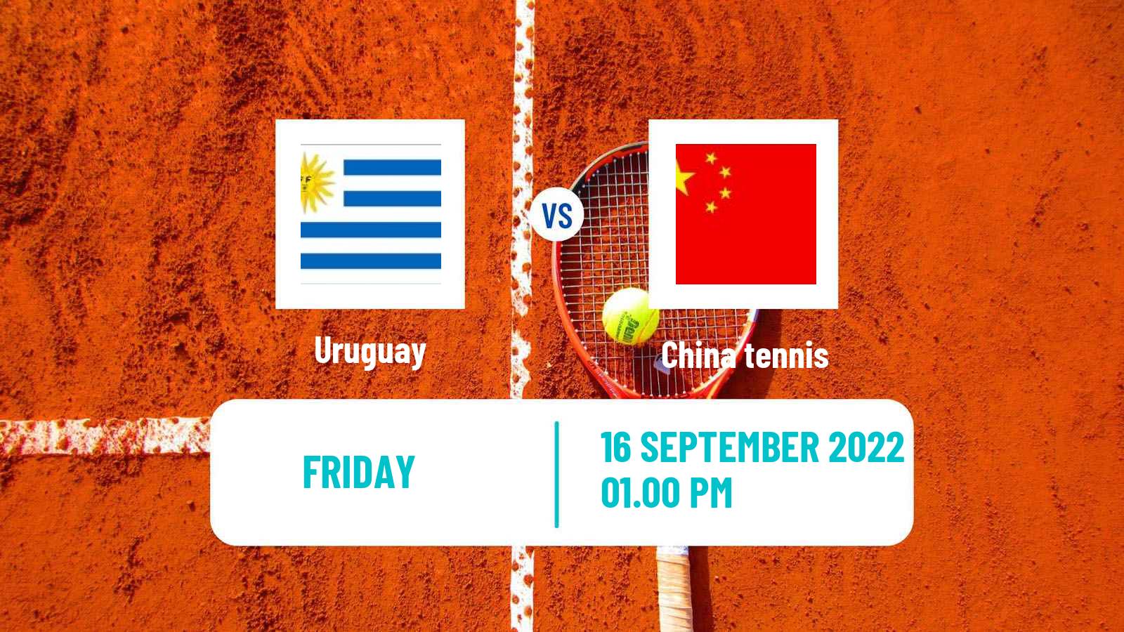 Tennis Davis Cup World Group II Teams Uruguay - China
