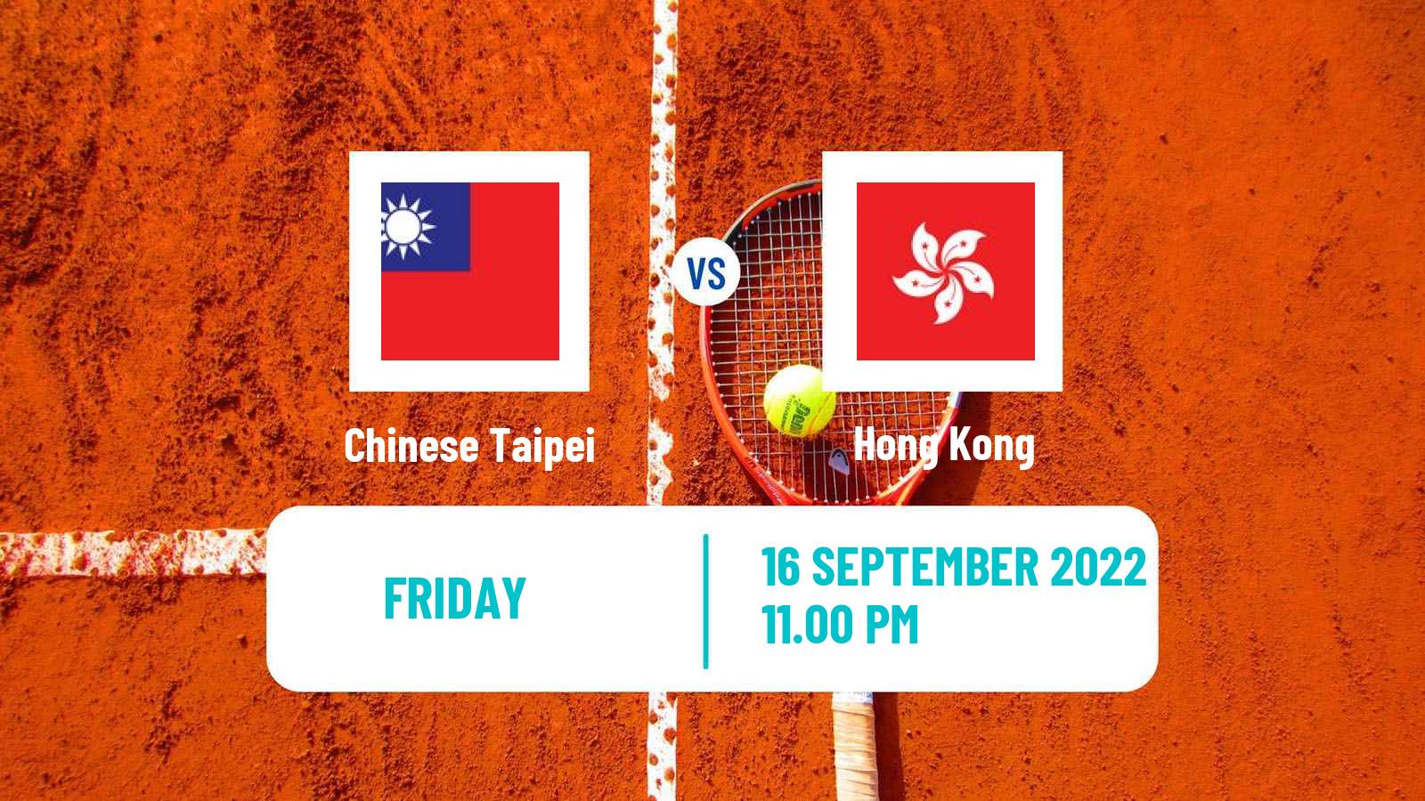 Tennis Davis Cup World Group II Teams Chinese Taipei - Hong Kong