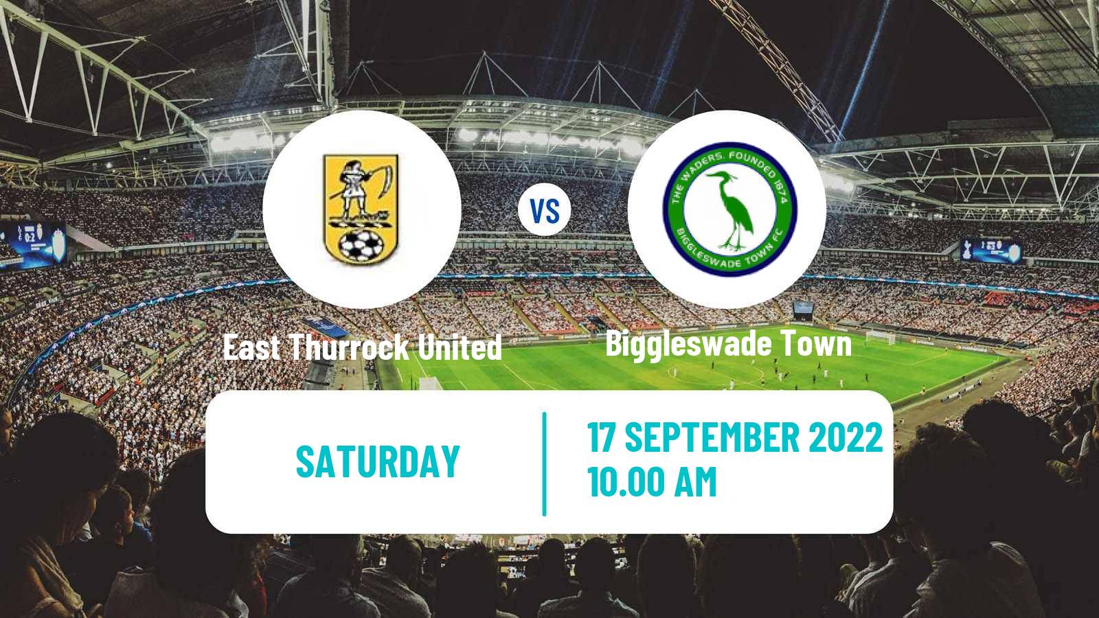 Soccer English FA Cup East Thurrock United - Biggleswade Town