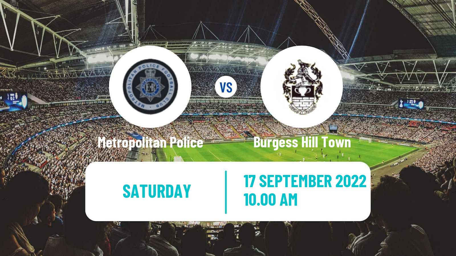 Soccer English FA Cup Metropolitan Police - Burgess Hill Town