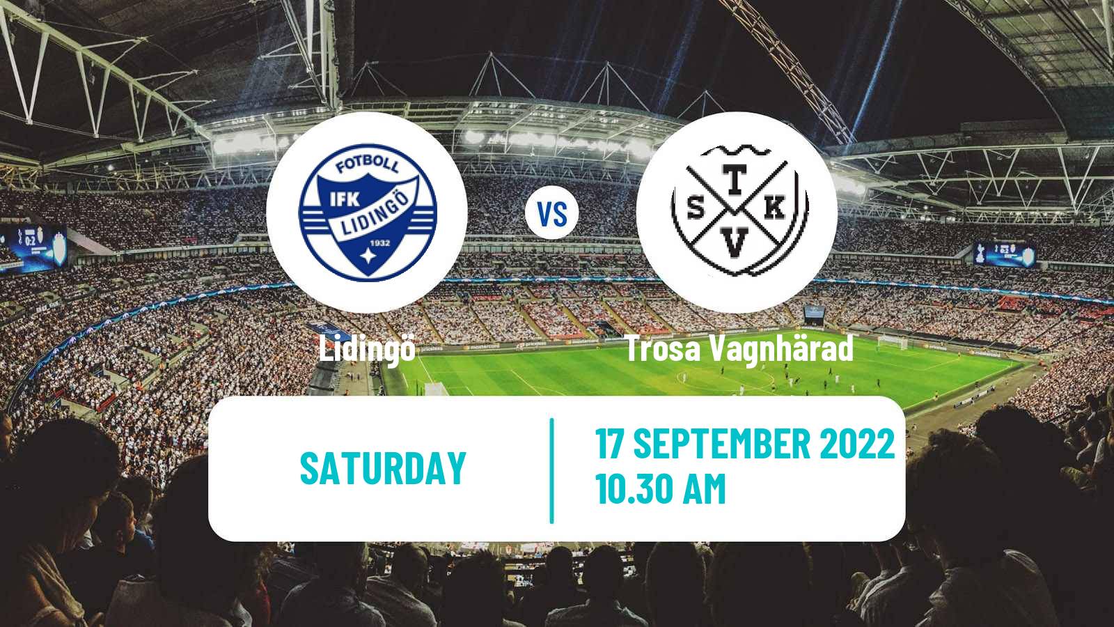 Soccer Swedish Division 2 - Södra Svealand Lidingö - Trosa Vagnhärad