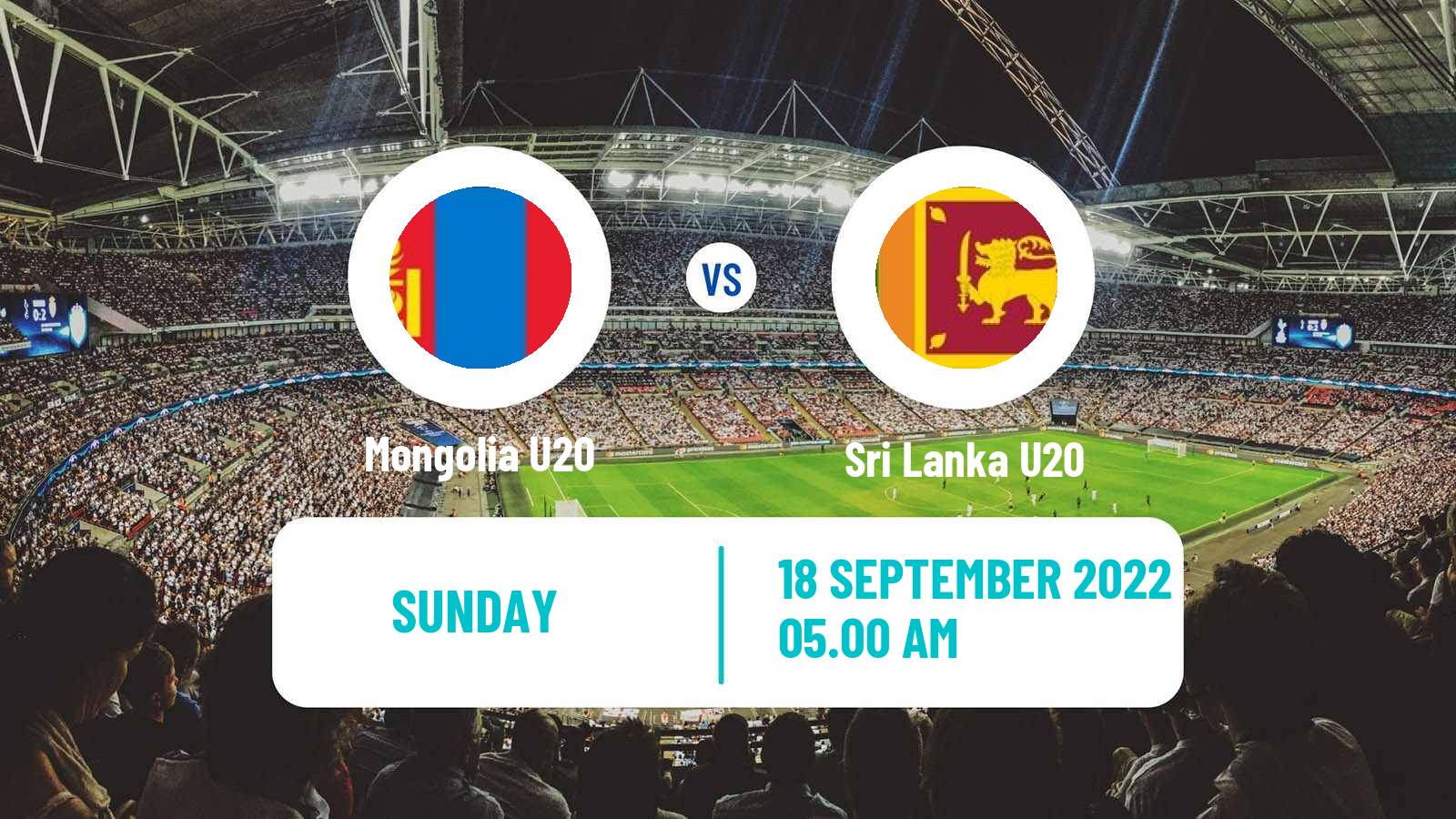 Soccer AFC Championship U20 Mongolia U20 - Sri Lanka U20