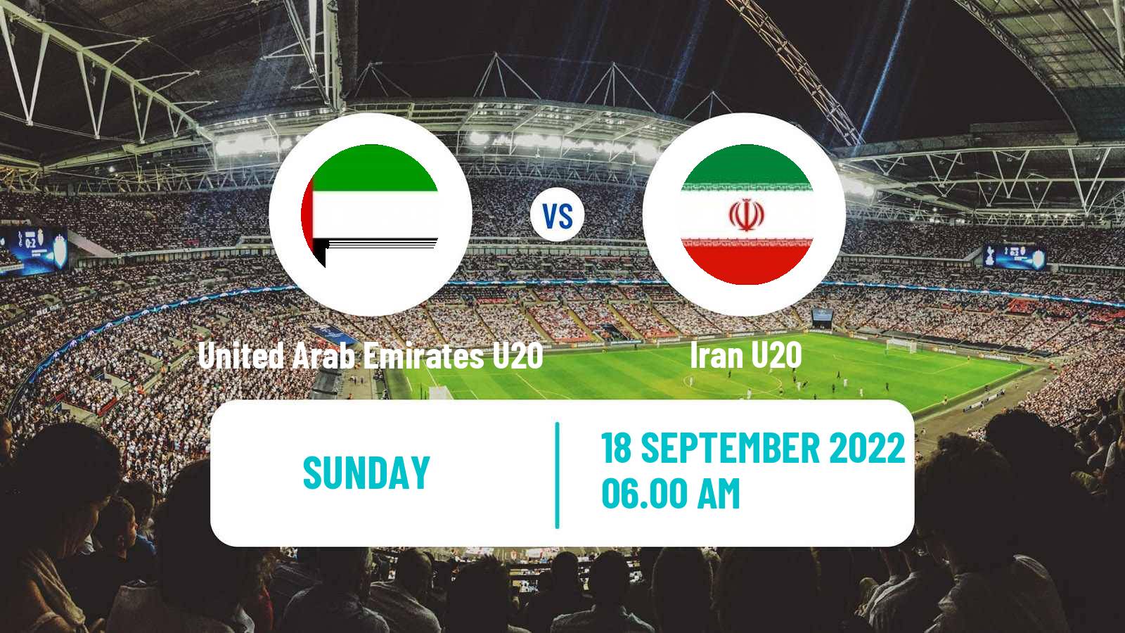 Soccer AFC Championship U20 United Arab Emirates U20 - Iran U20