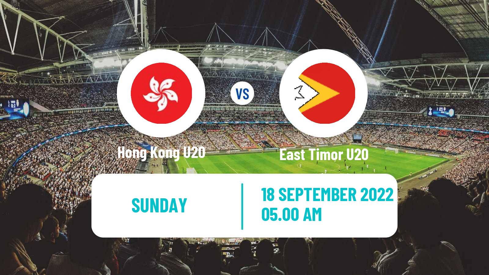 Soccer AFC Championship U20 Hong Kong U20 - East Timor U20