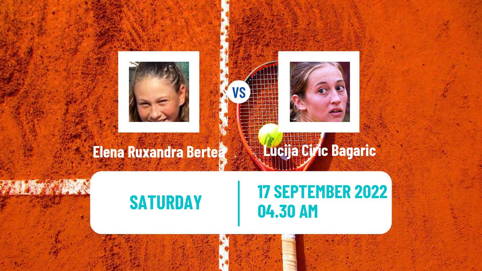 Tennis ITF Tournaments Elena Ruxandra Bertea - Lucija Ciric Bagaric