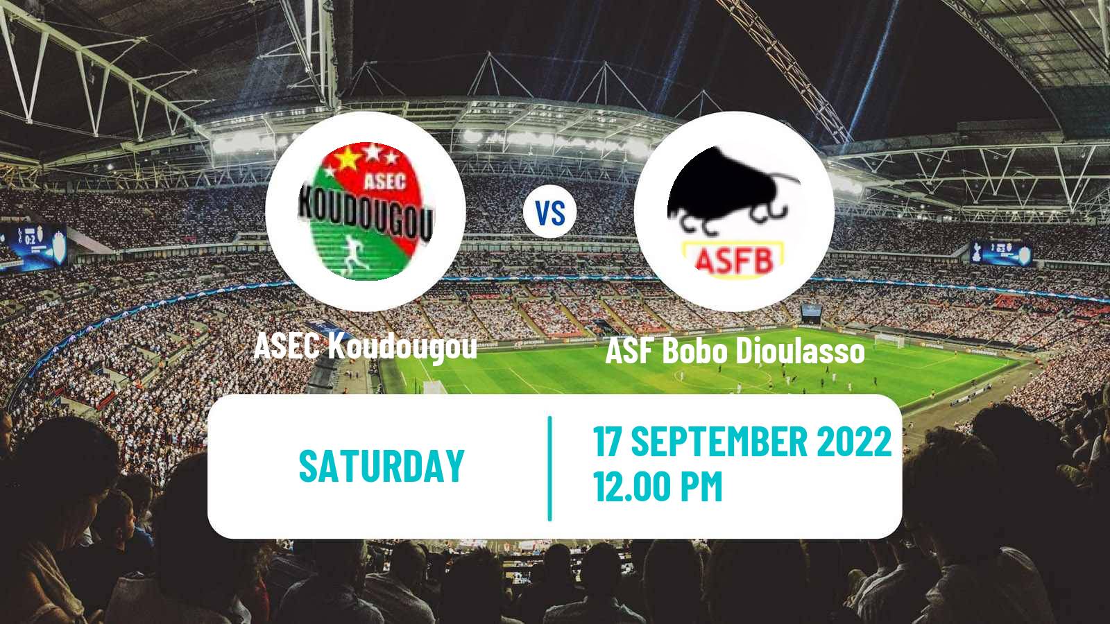 Soccer Burkina Faso Premier League ASEC Koudougou - ASF Bobo Dioulasso
