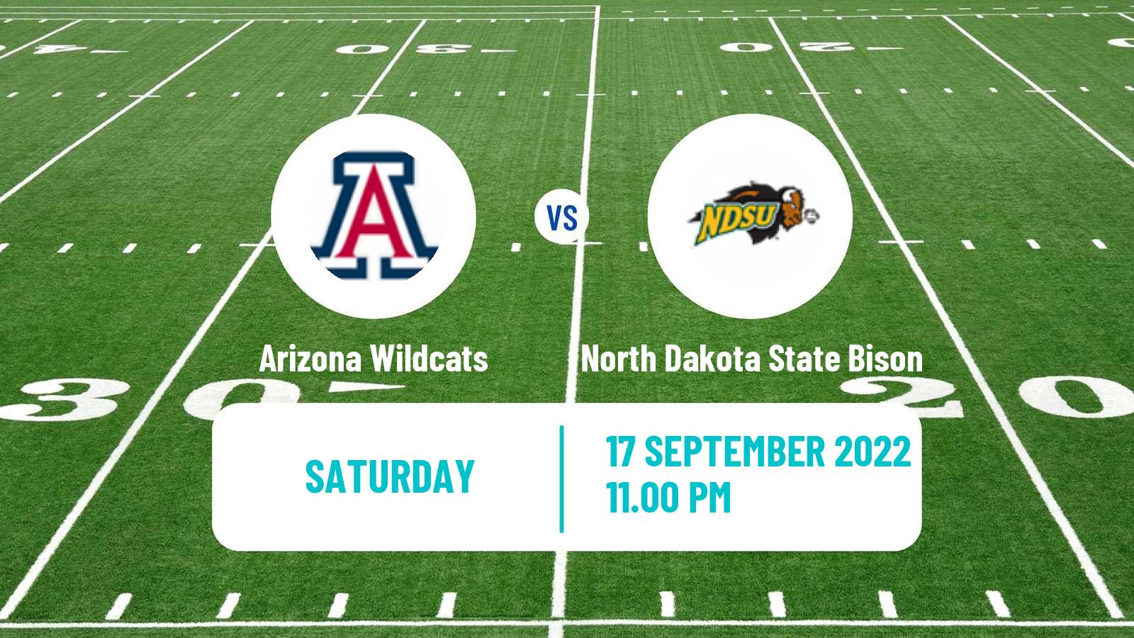 American football NCAA College Football Arizona Wildcats - North Dakota State Bison