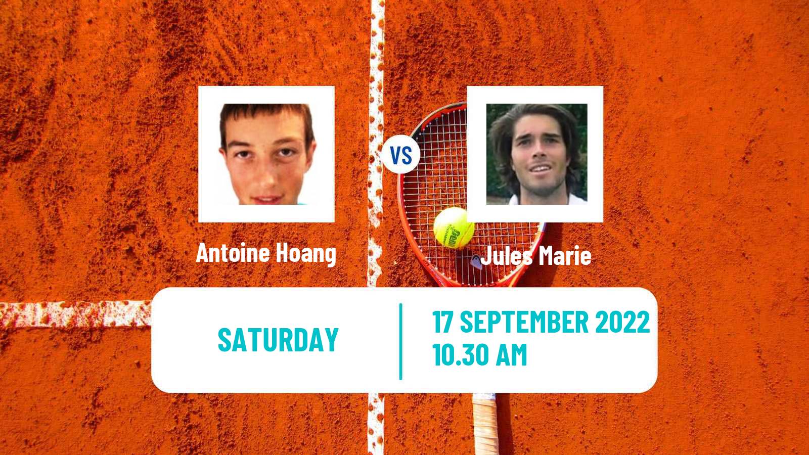 Tennis ITF Tournaments Antoine Hoang - Jules Marie