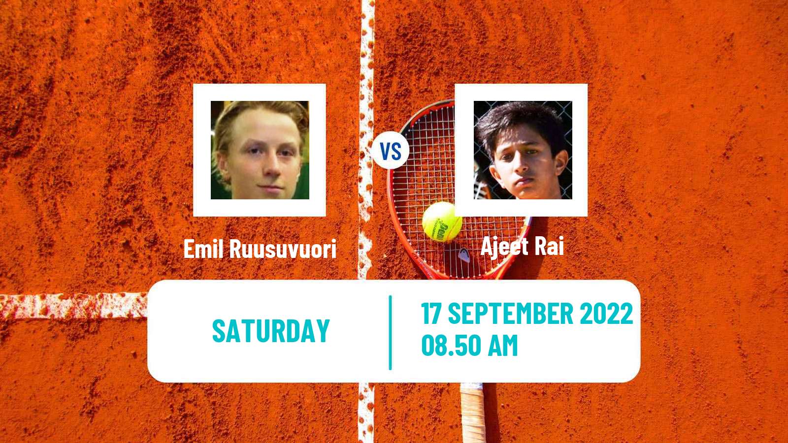 Tennis Davis Cup World Group I Emil Ruusuvuori - Ajeet Rai