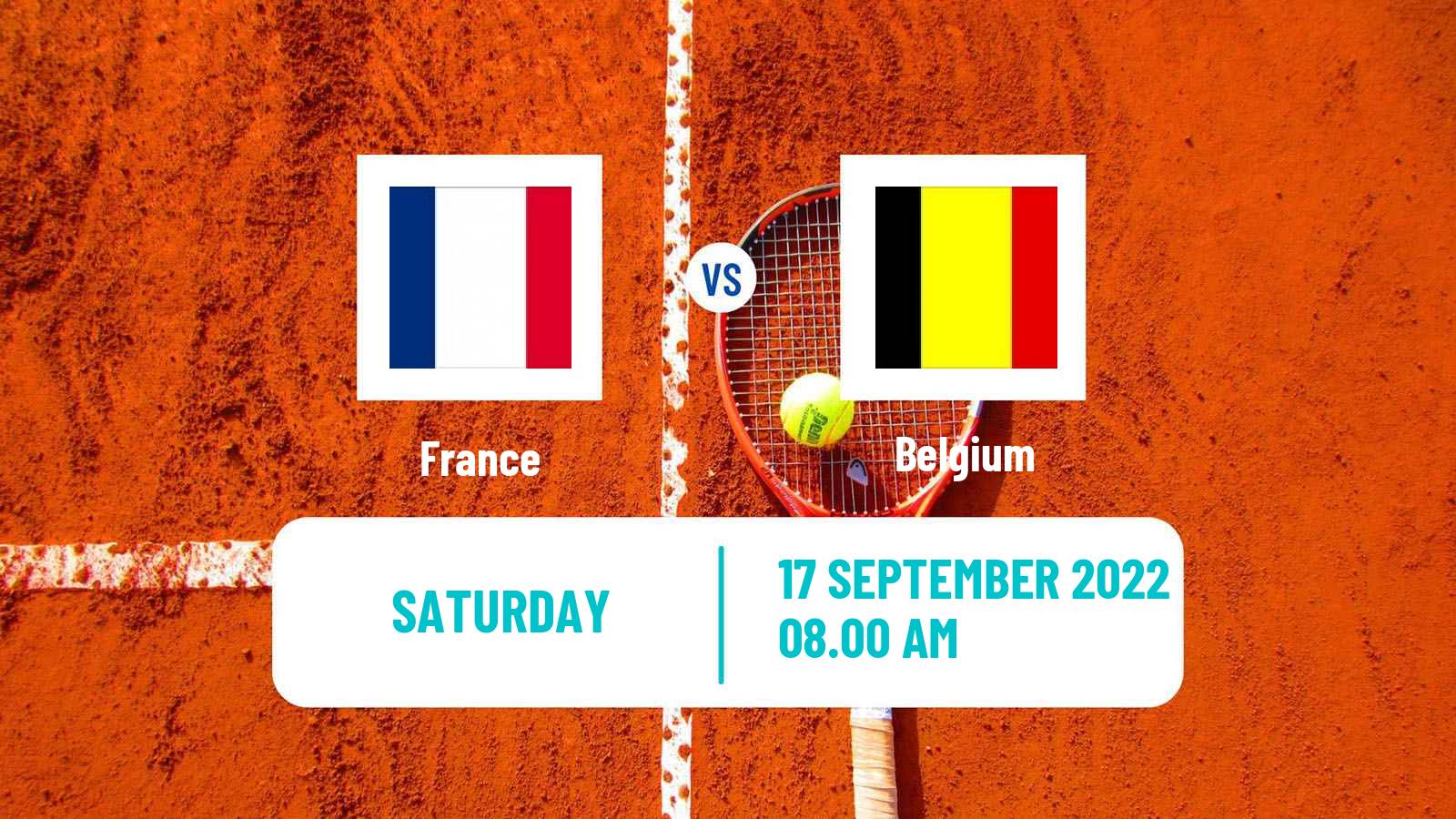 Tennis Davis Cup - World Group Teams France - Belgium