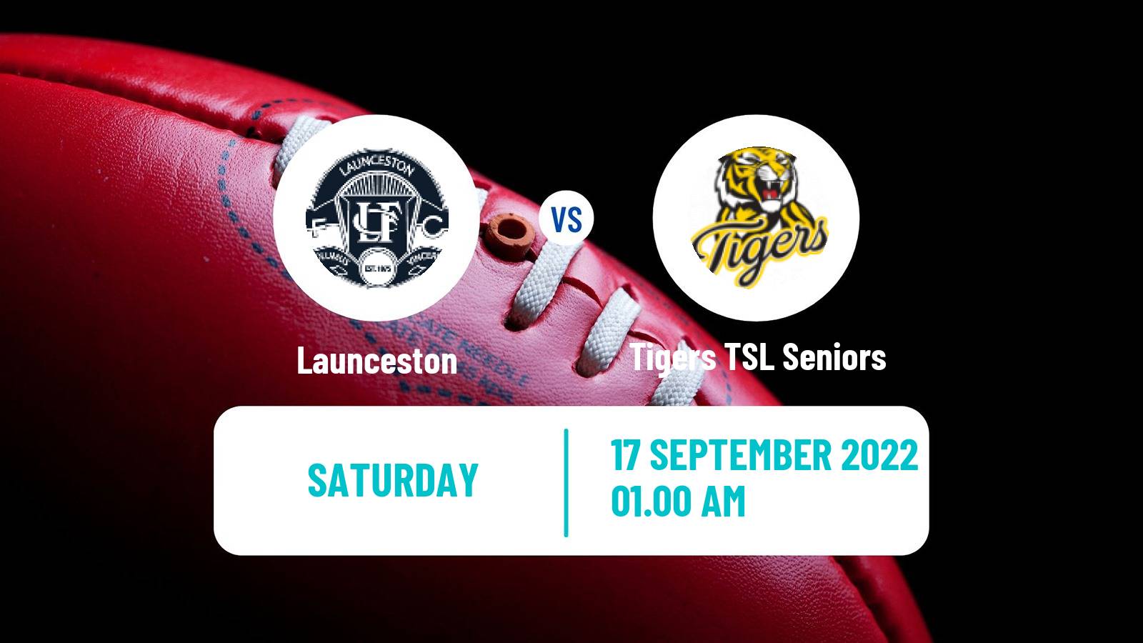 Aussie rules TSL Launceston - Tigers TSL Seniors