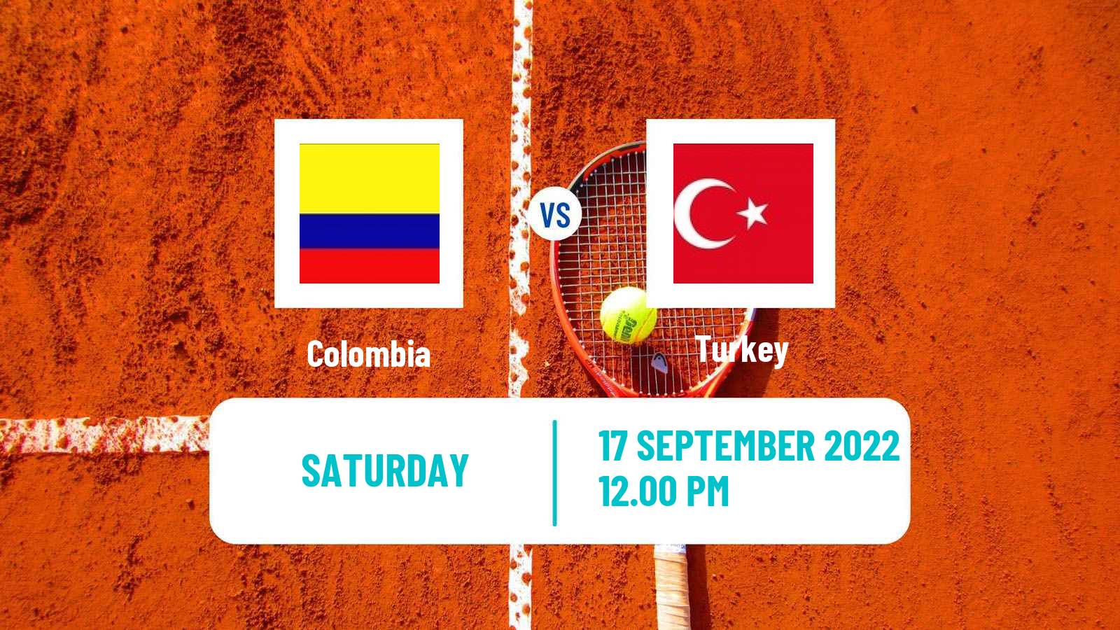 Tennis Davis Cup World Group I Teams Colombia - Turkey