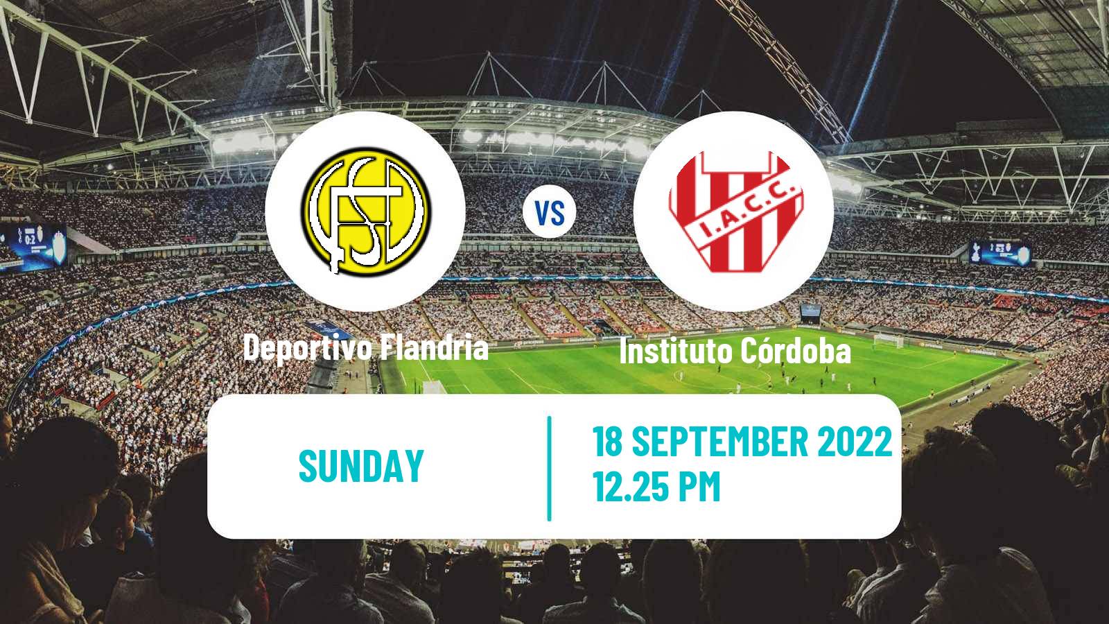 Soccer Argentinian Primera Nacional Deportivo Flandria - Instituto Córdoba