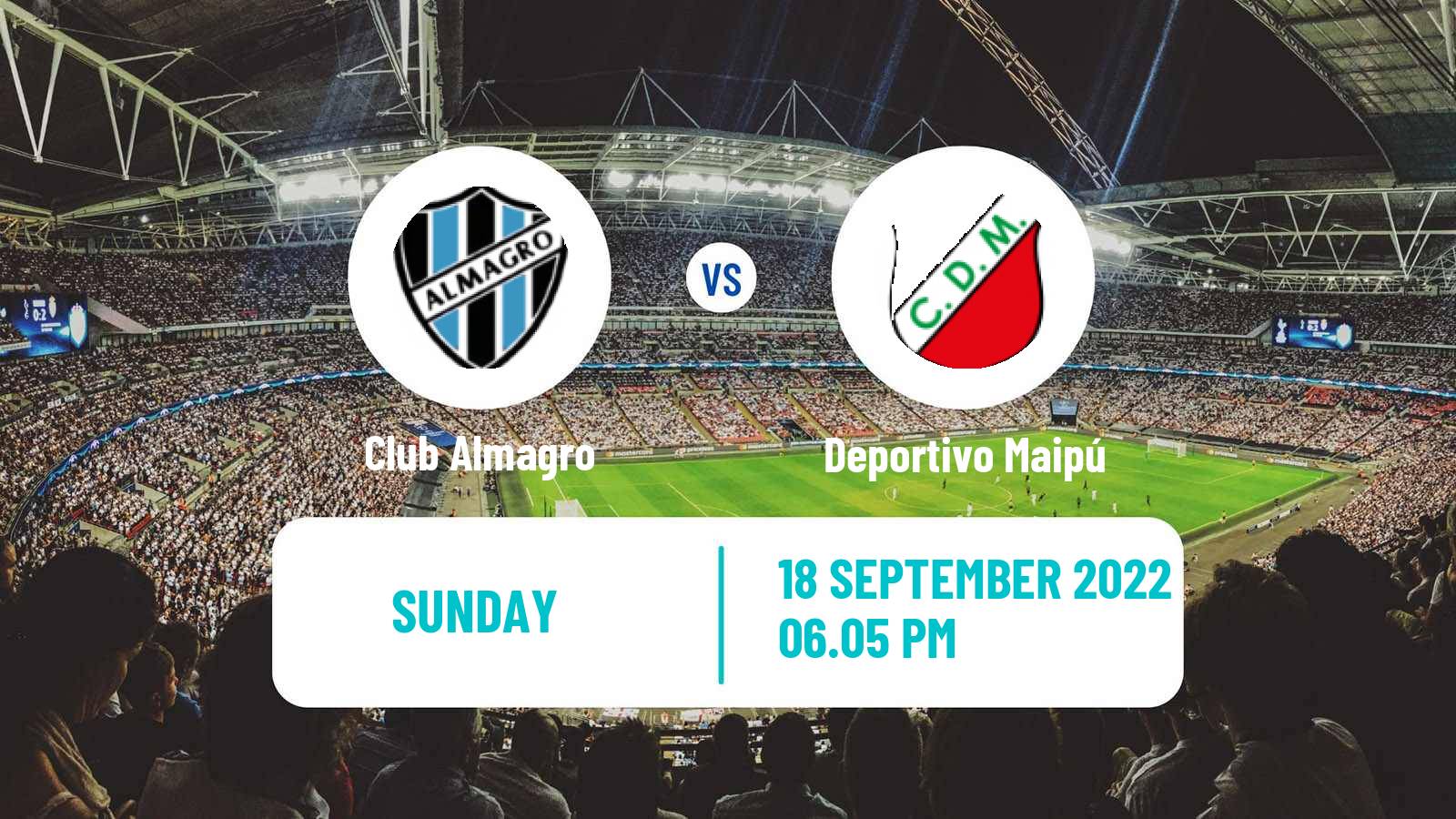 Soccer Argentinian Primera Nacional Club Almagro - Deportivo Maipú