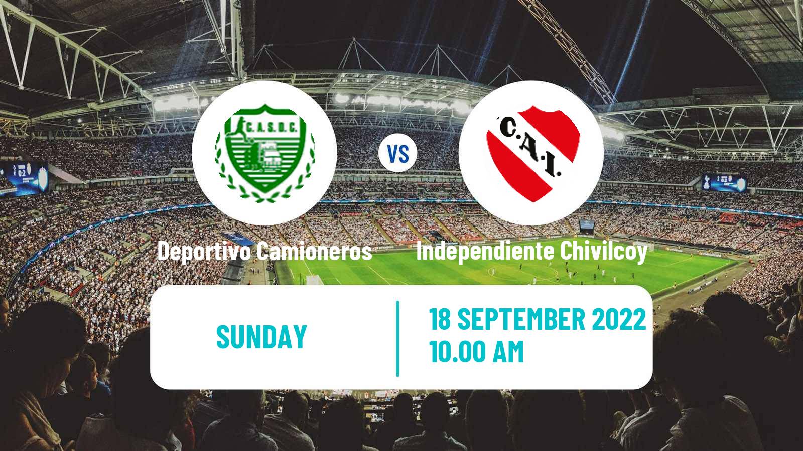 Soccer Argentinian Torneo Federal Deportivo Camioneros - Independiente Chivilcoy