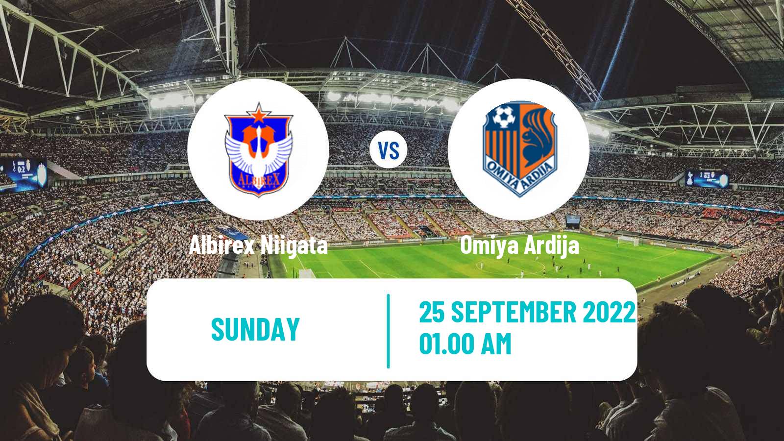 Soccer Japan J2 League Albirex Niigata - Omiya Ardija