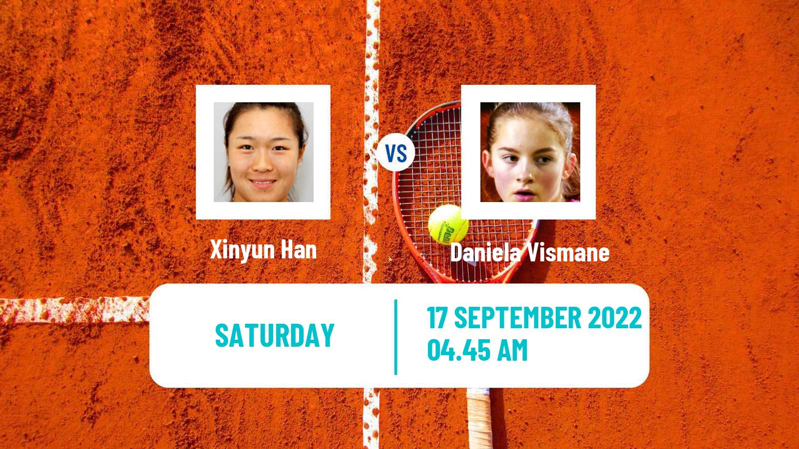 Tennis WTA Seoul Xinyun Han - Daniela Vismane