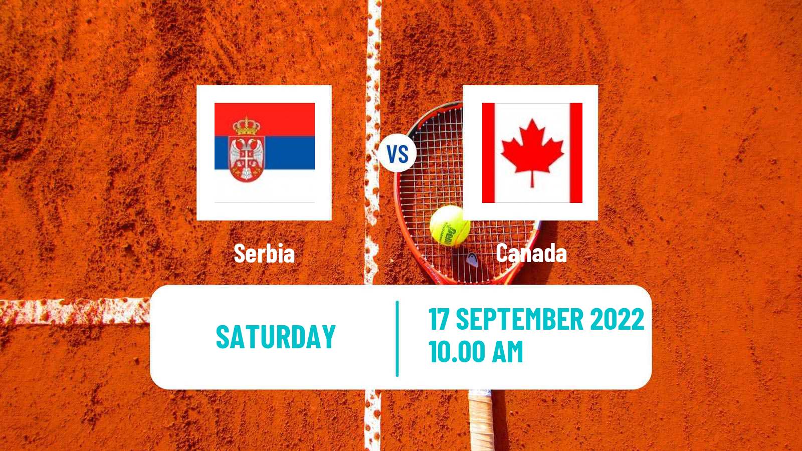 Tennis Davis Cup - World Group Teams Serbia - Canada