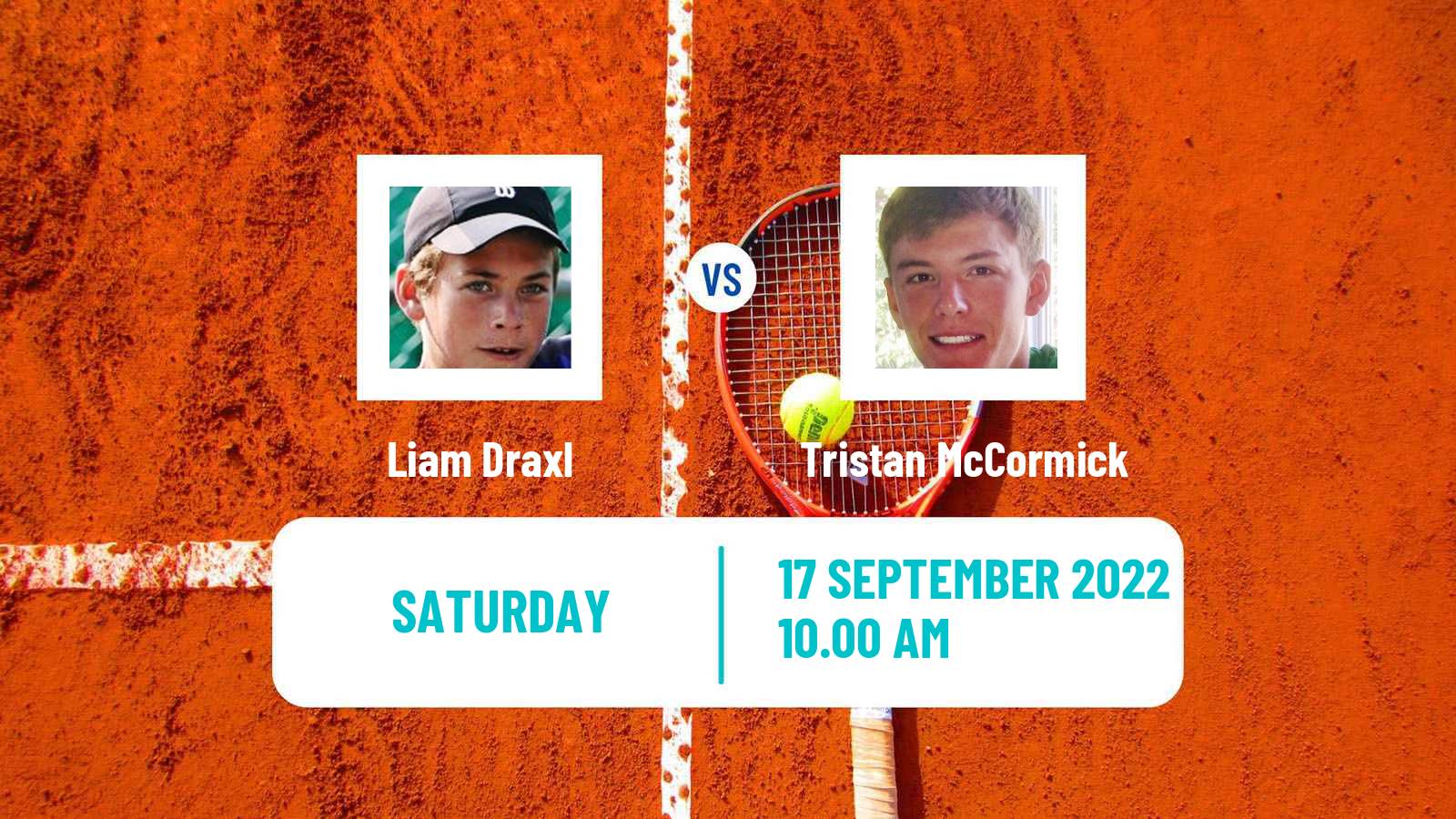 Tennis ITF Tournaments Liam Draxl - Tristan McCormick