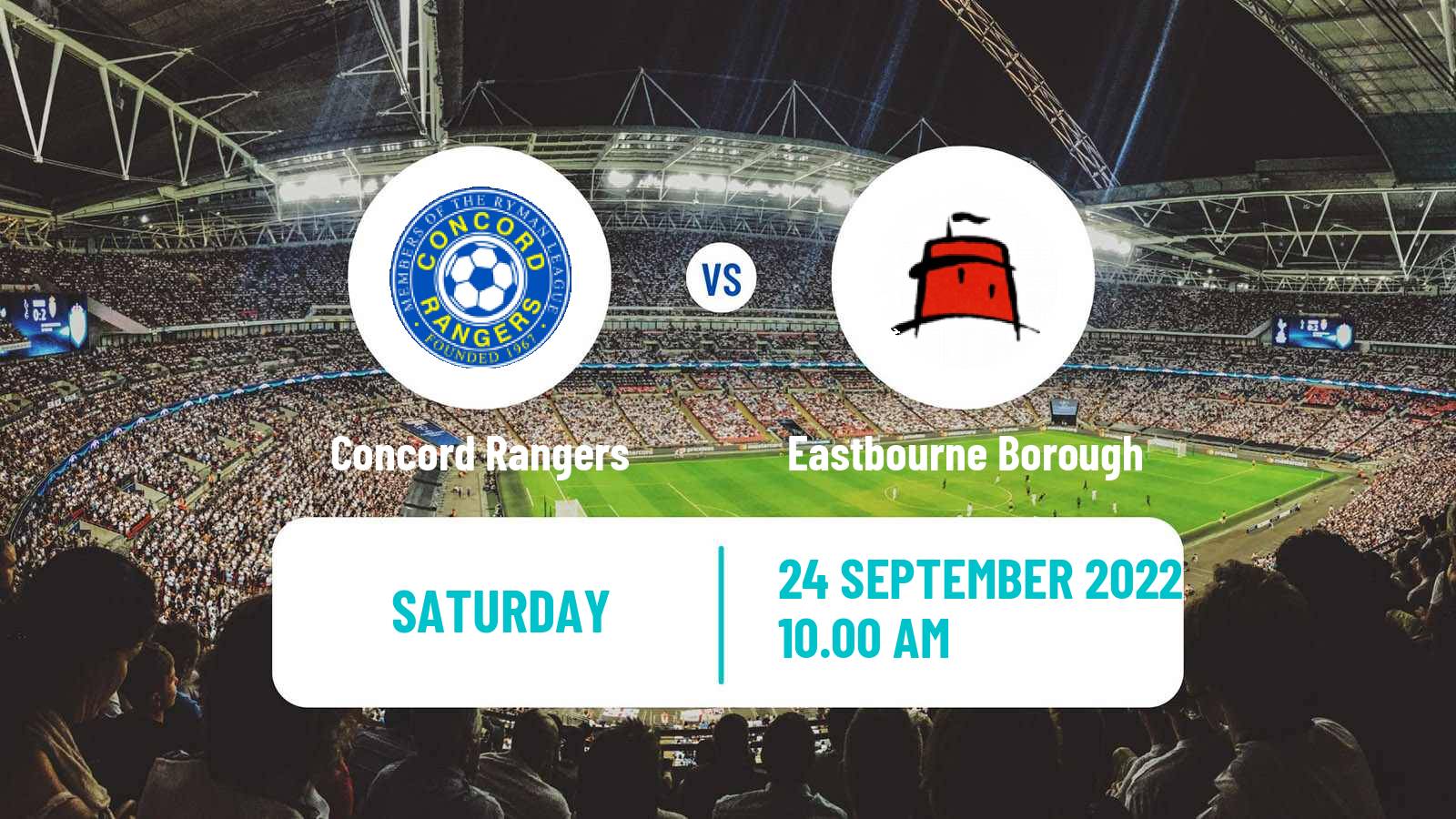 Soccer English National League South Concord Rangers - Eastbourne Borough