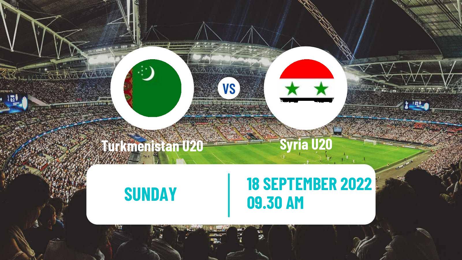 Soccer AFC Championship U20 Turkmenistan U20 - Syria U20