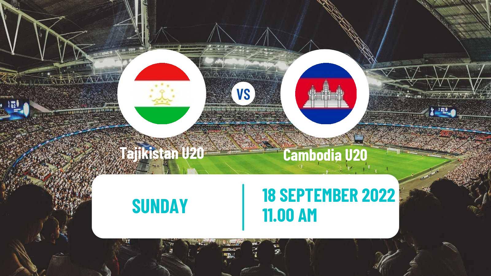Soccer AFC Championship U20 Tajikistan U20 - Cambodia U20