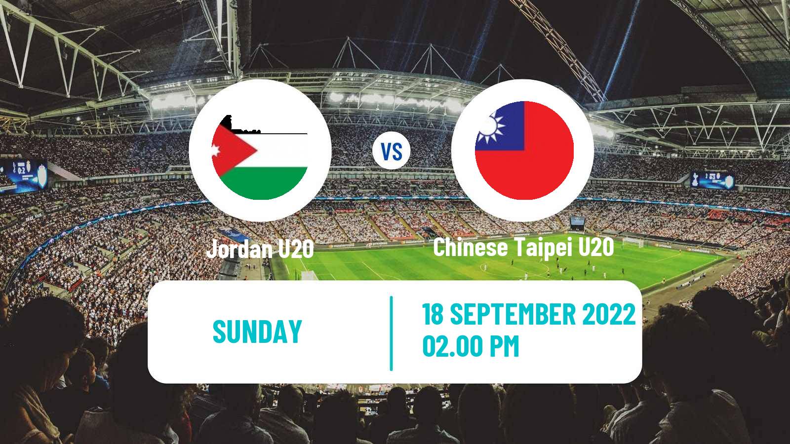 Soccer AFC Championship U20 Jordan U20 - Chinese Taipei U20