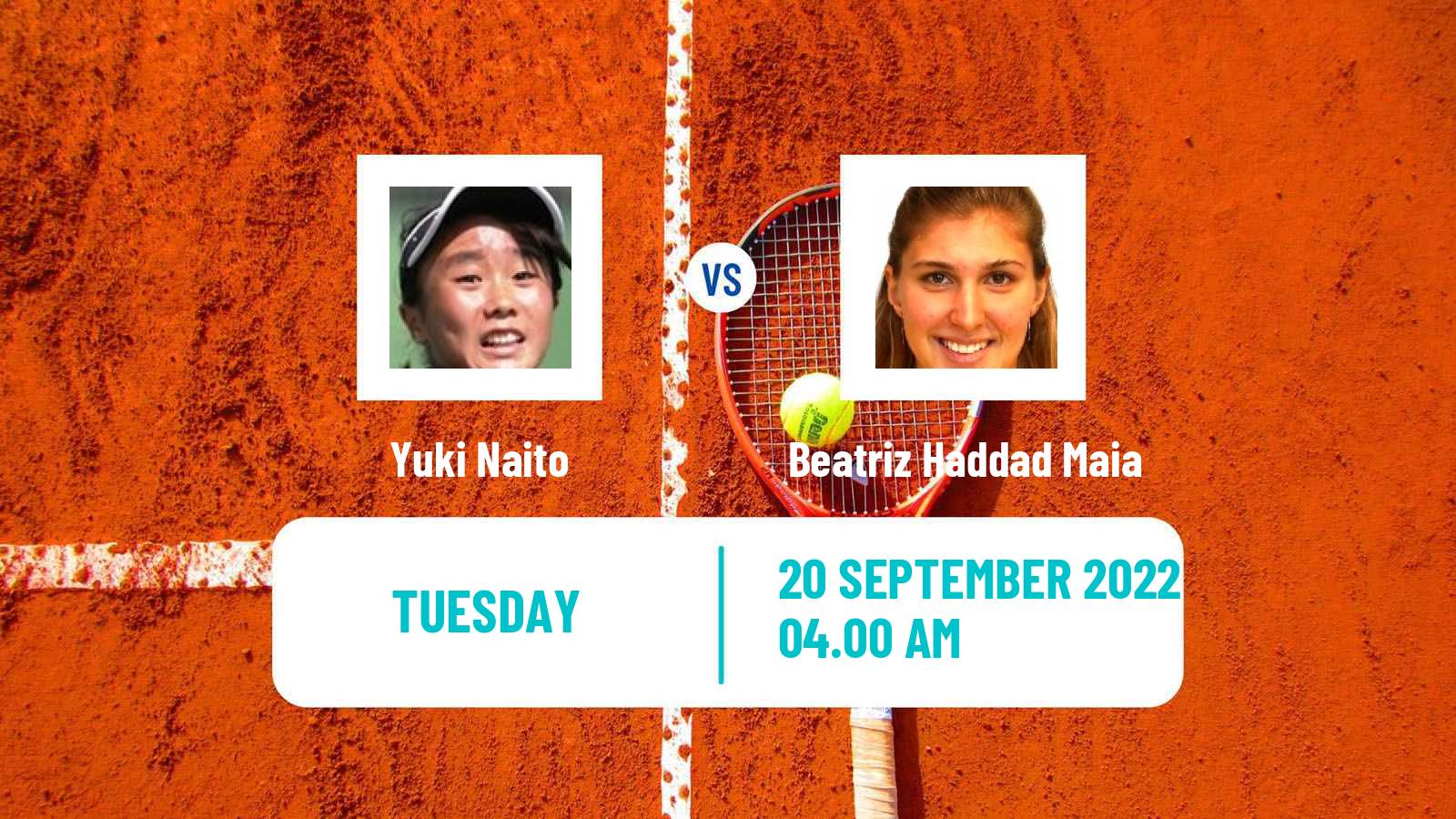 Tennis WTA Tokyo Yuki Naito - Beatriz Haddad Maia