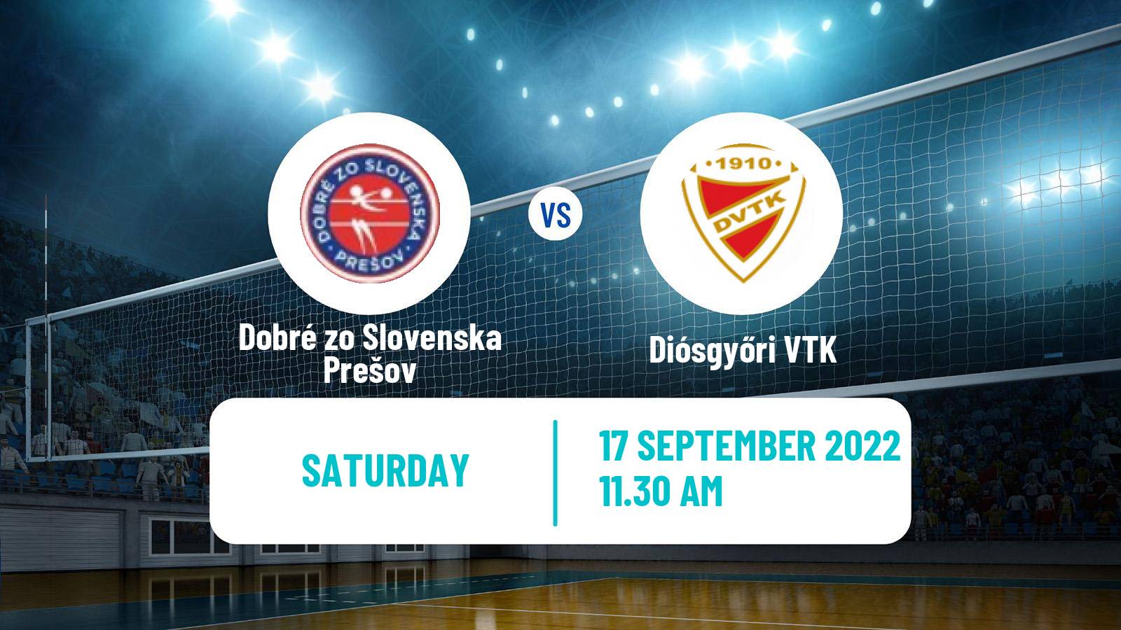 Volleyball Club Friendly Volleyball Women Dobré zo Slovenska Prešov - Diósgyőri VTK