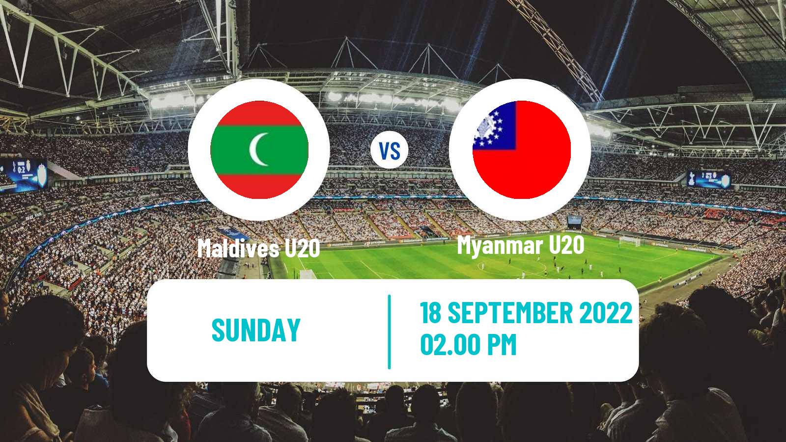 Soccer AFC Championship U20 Maldives U20 - Myanmar U20