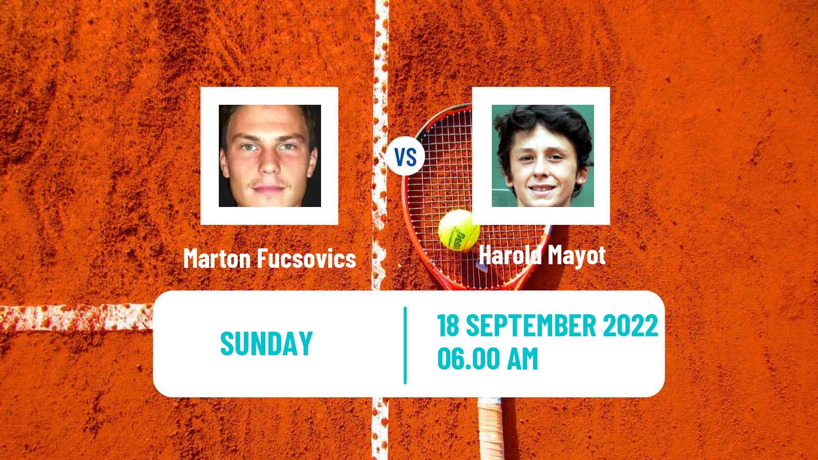 Tennis ATP Metz Marton Fucsovics - Harold Mayot