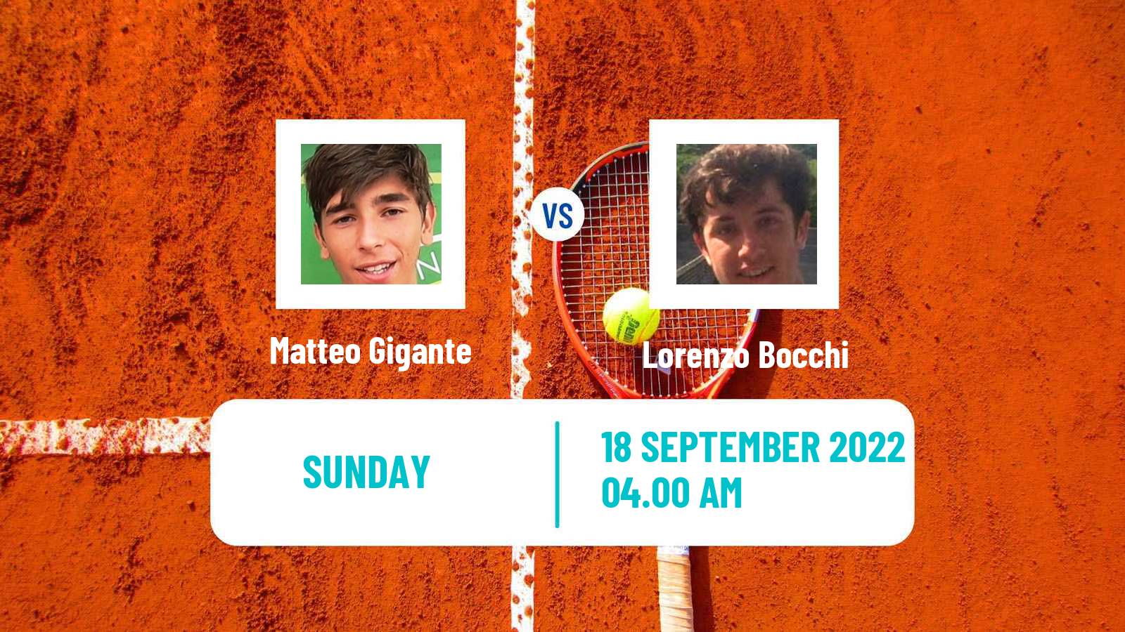 Tennis ATP Challenger Matteo Gigante - Lorenzo Bocchi
