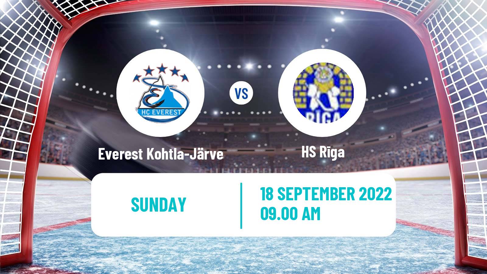 Hockey Estonian Hokiliiga Everest Kohtla-Järve - HS Rīga