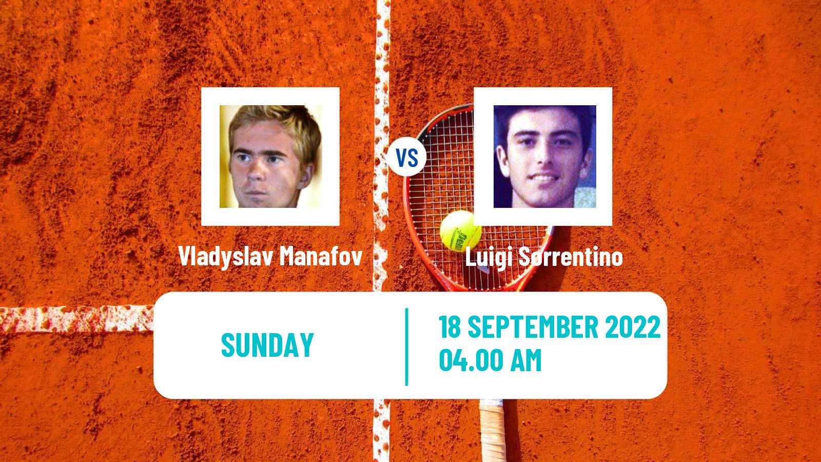 Tennis ATP Challenger Vladyslav Manafov - Luigi Sorrentino