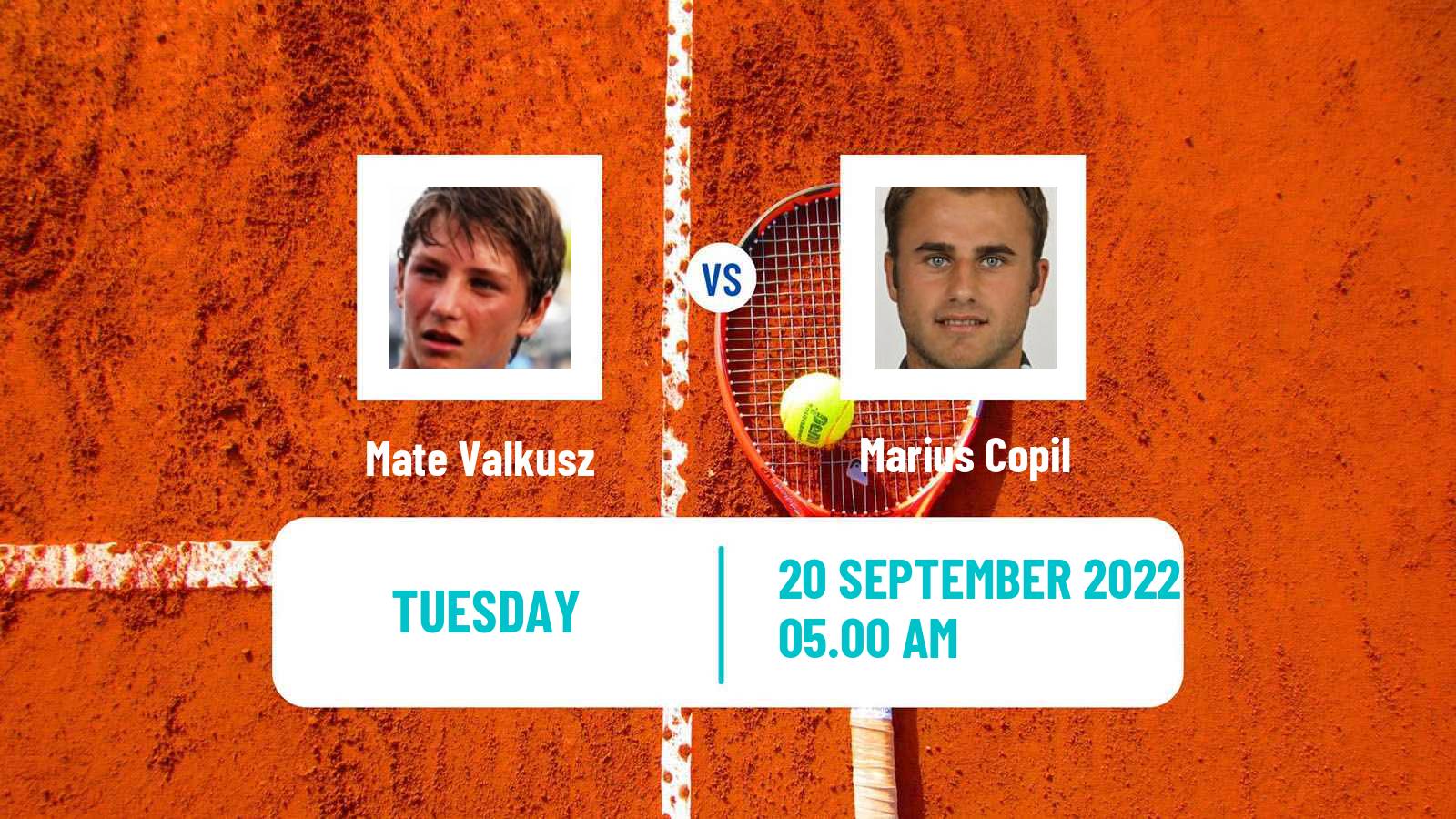Tennis ATP Challenger Mate Valkusz - Marius Copil