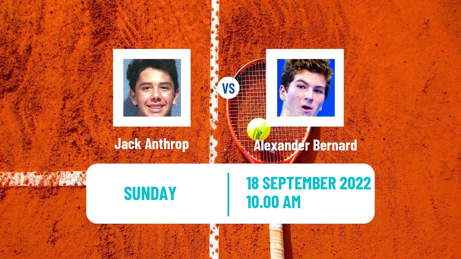Tennis ATP Challenger Jack Anthrop - Alexander Bernard