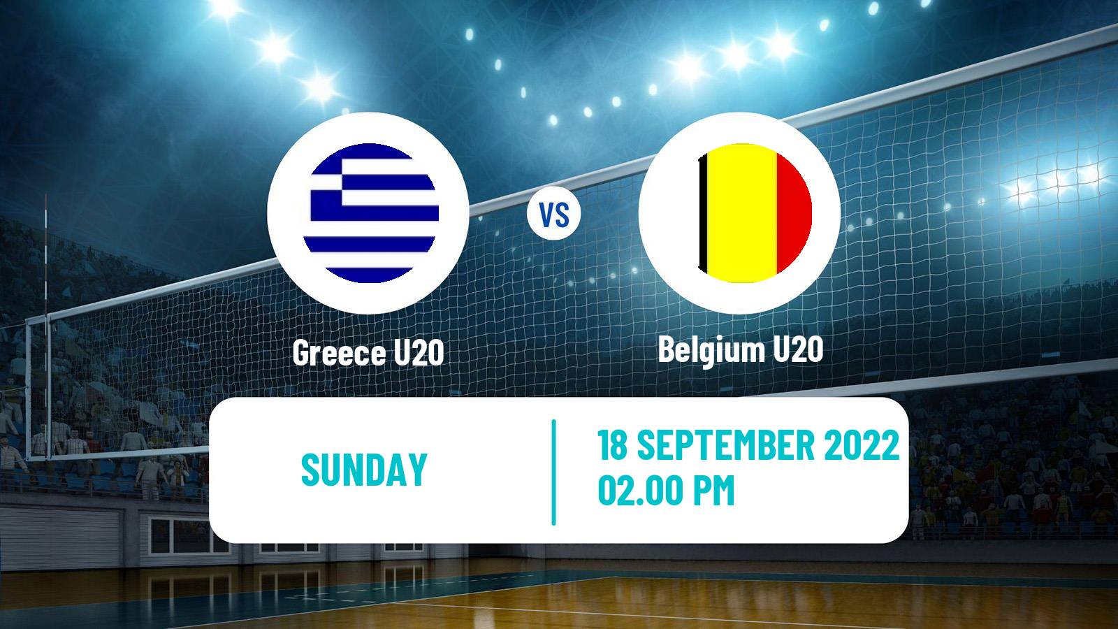 Volleyball European Championship U20 Volleyball Greece U20 - Belgium U20