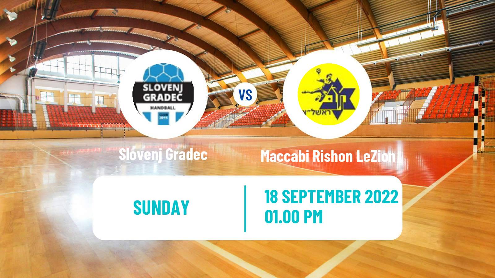 Handball EHF European Cup Slovenj Gradec - Maccabi Rishon LeZion