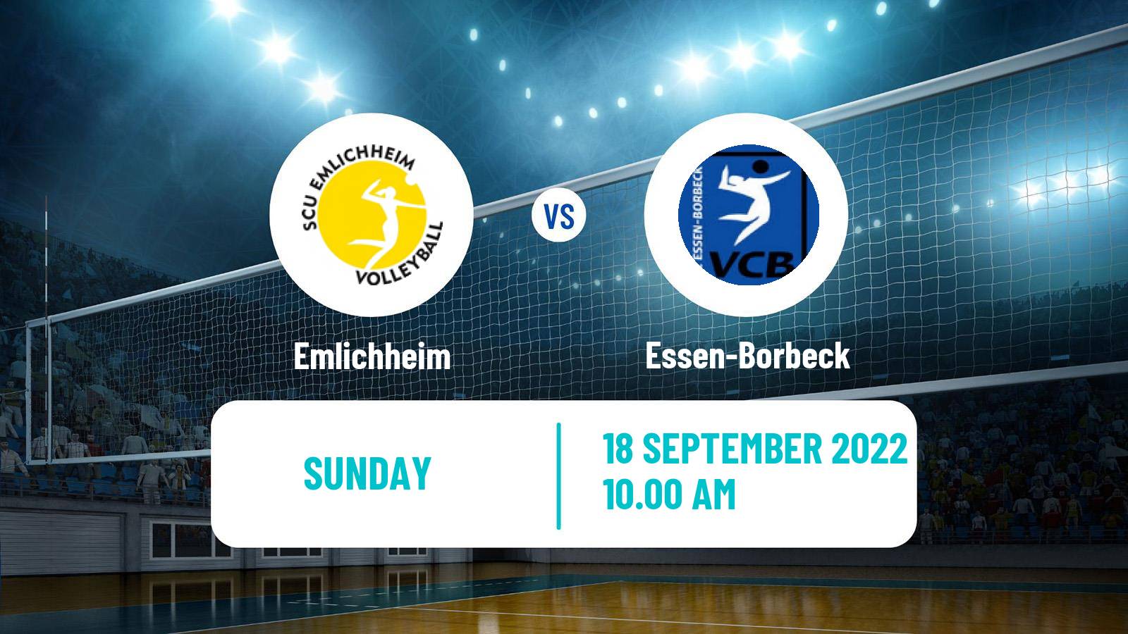 Volleyball German 2 Bundesliga North Volleyball Women Emlichheim - Essen-Borbeck