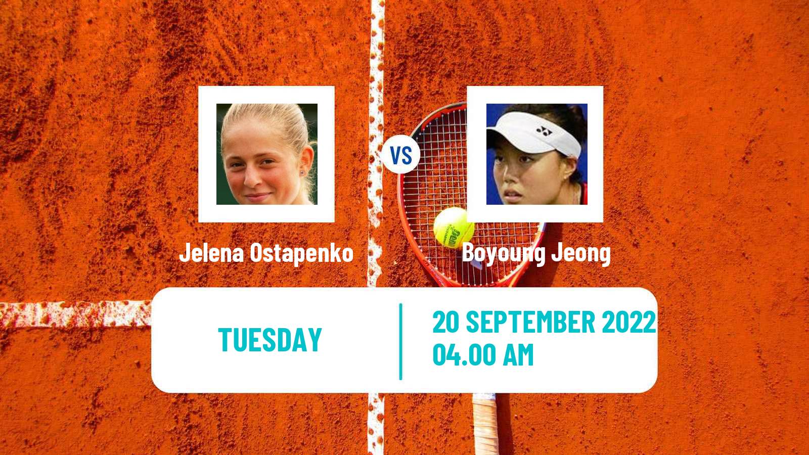 Tennis WTA Seoul Jelena Ostapenko - Boyoung Jeong