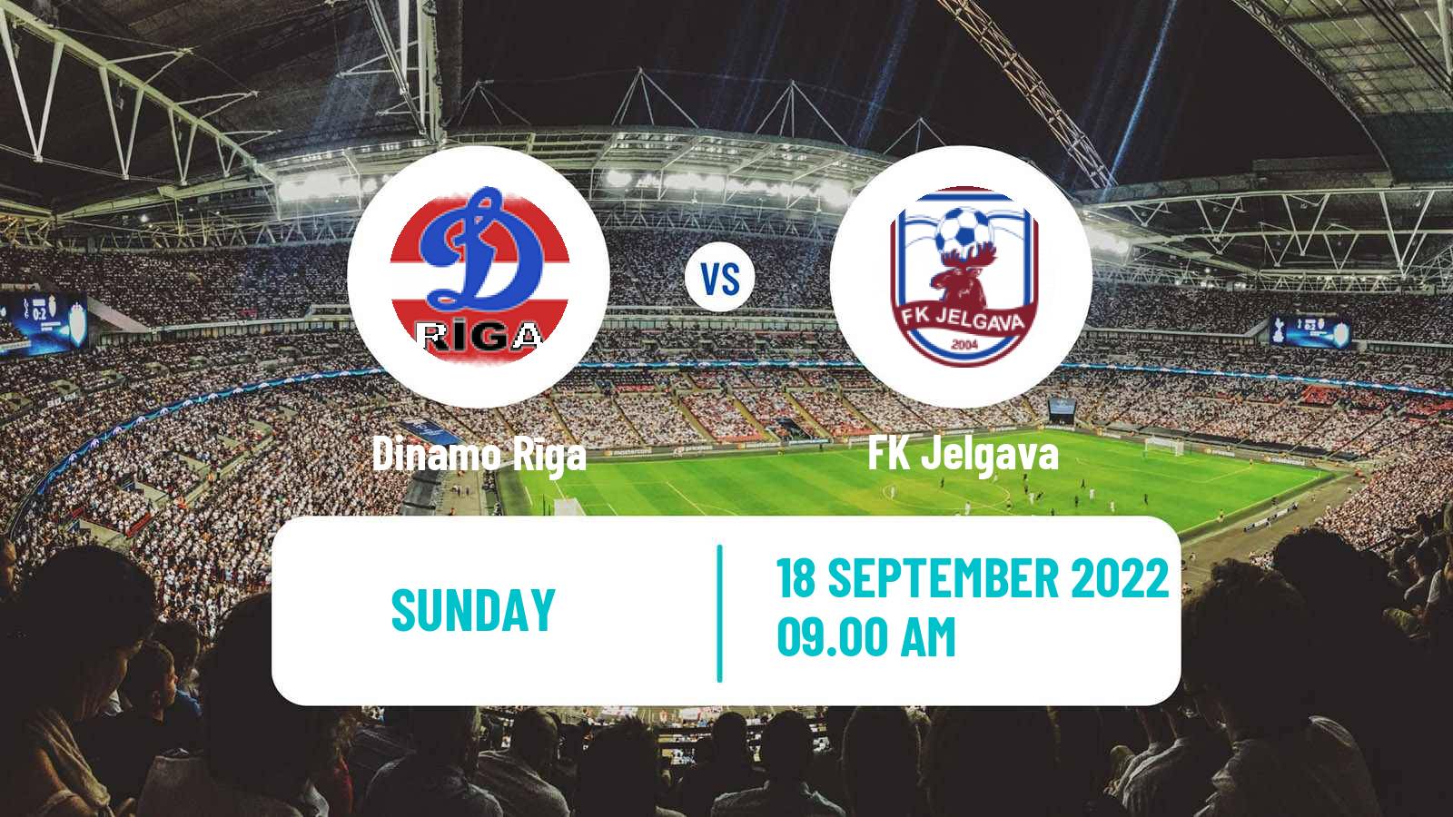 Soccer Latvian 1 Liga Dinamo Rīga - Jelgava