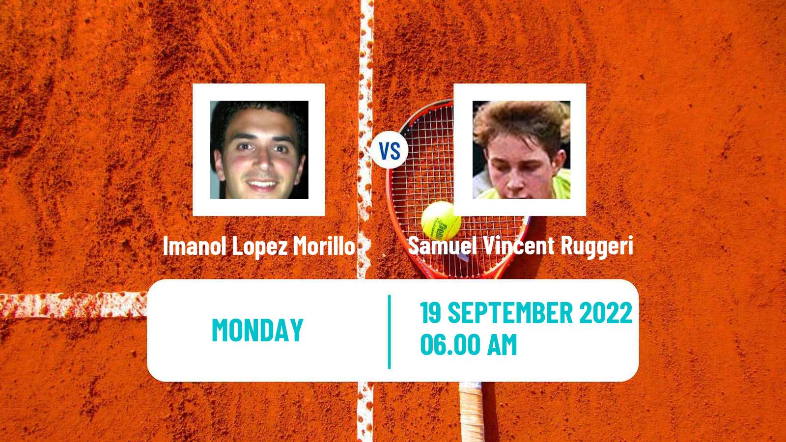 Tennis ATP Challenger Imanol Lopez Morillo - Samuel Vincent Ruggeri