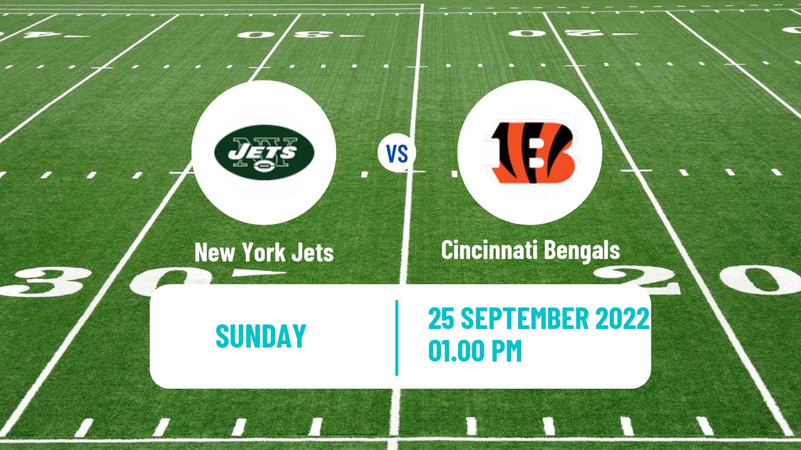 American football NFL New York Jets - Cincinnati Bengals