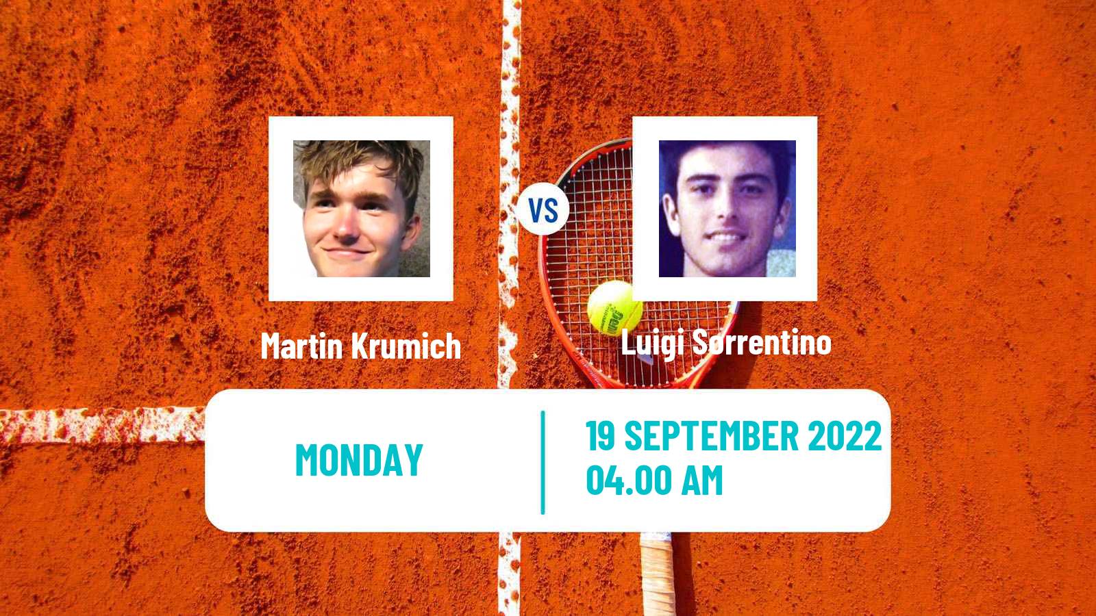 Tennis ATP Challenger Martin Krumich - Luigi Sorrentino