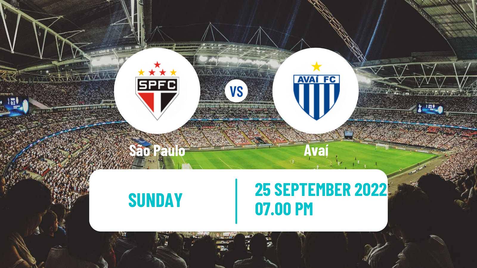 Soccer Brazilian Serie A São Paulo - Avaí