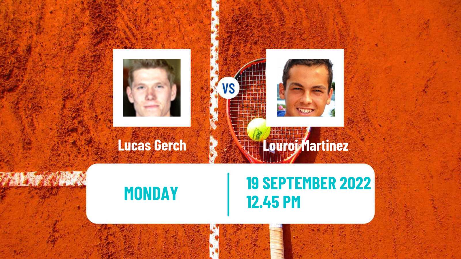 Tennis ITF Tournaments Lucas Gerch - Louroi Martinez
